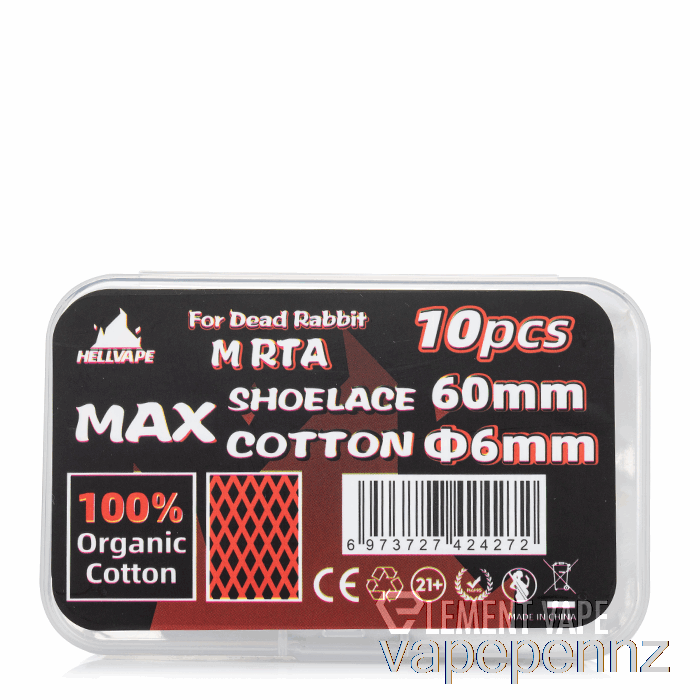 Hellvape MAX Shoelace Cotton 6mm ID VAPE NZ